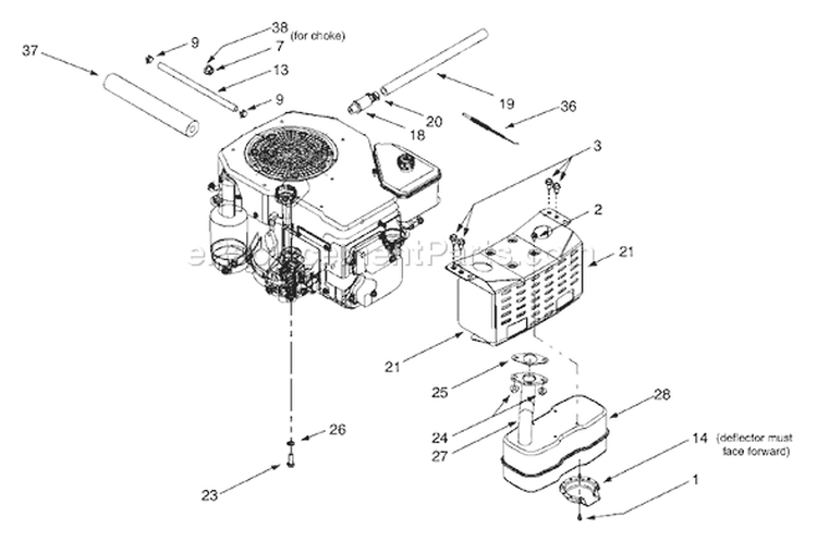 Page F Diagram and Parts List for 13AU604H401 2001 Yard Man Lawn Tractor